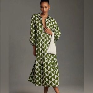 The Bettina Tiered Shirt Dress by Maeve